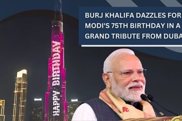 Burj Khalifa Dazzles for PM Modi's 75th Birthday in a Grand Tribute from Dubai