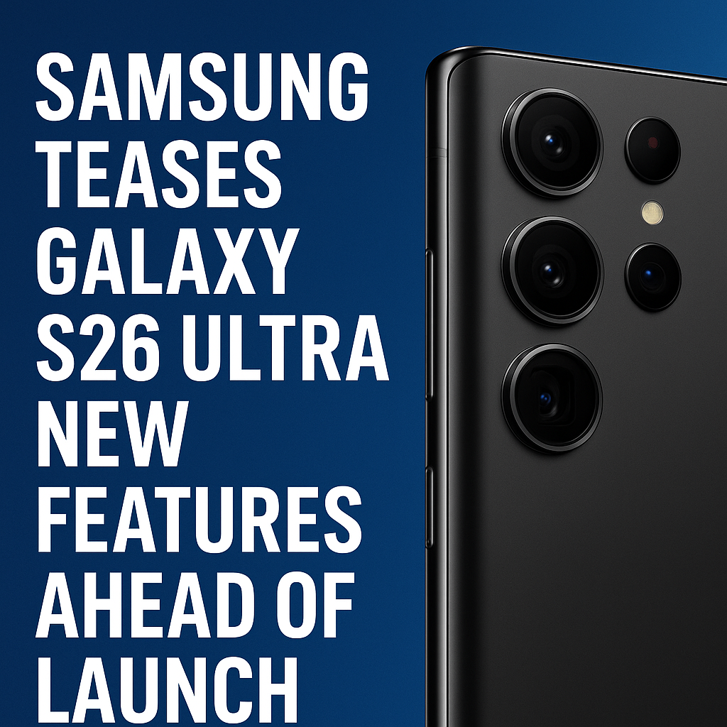 Samsung Teases Galaxy S26 Ultra New Features Ahead of Launch