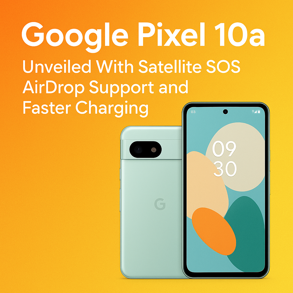 Google Pixel 10a Unveiled With Satellite SOS AirDrop Support and Faster Charging