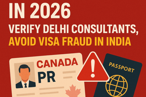 Canada PR in 2026: Verify Delhi Consultants, Avoid Visa Fraud in India