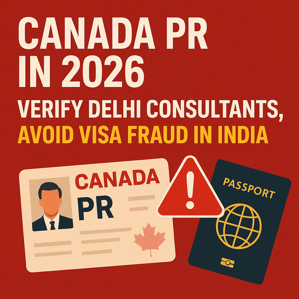 Canada PR in 2026: Verify Delhi Consultants, Avoid Visa Fraud in India