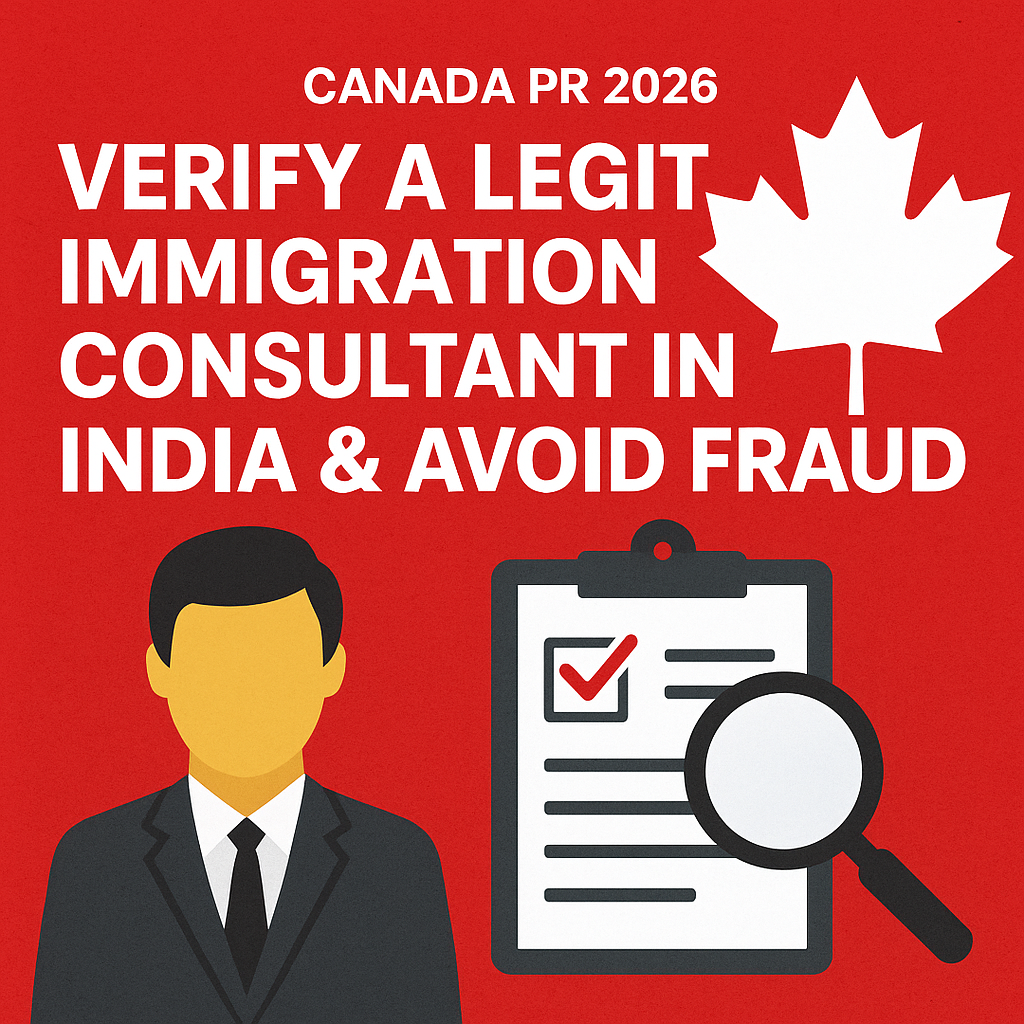Canada PR 2026: Verify a Legit Immigration Consultant in India & Avoid Fraud