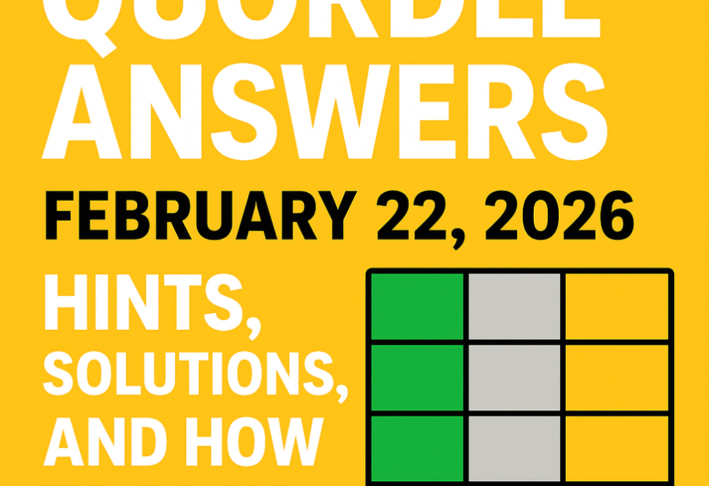 Quordle Answers February 22 2026 Hints Solutions and How to Play