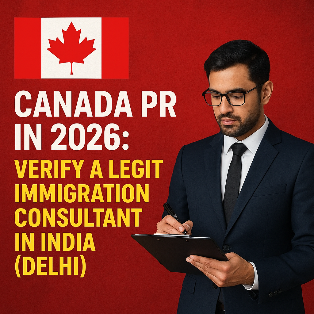 Canada PR in 2026: Verify a Legit Immigration Consultant in India (Delhi)