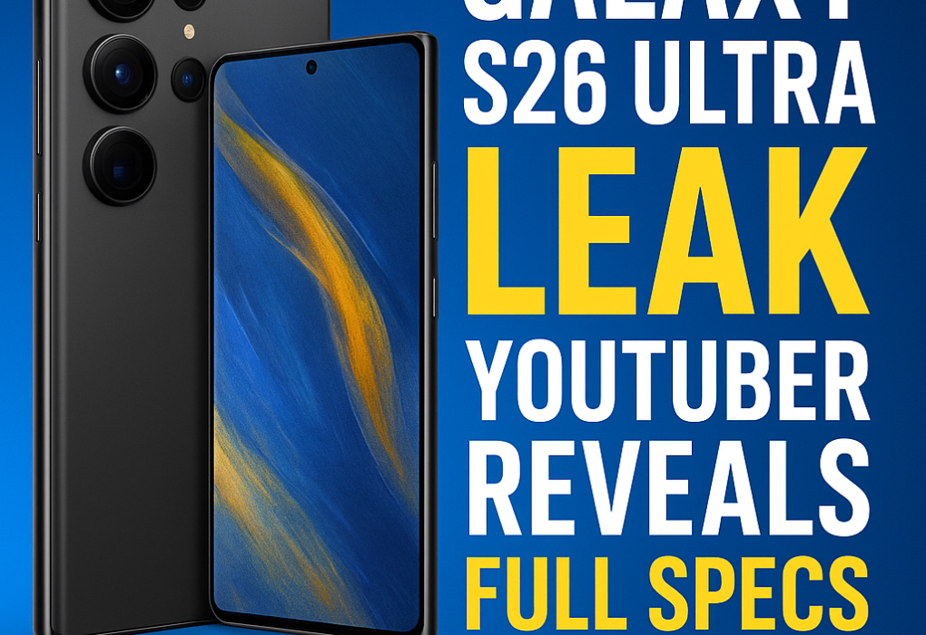 Galaxy S26 Ultra Leak YouTuber Reveals Full Specs Before Official Launch