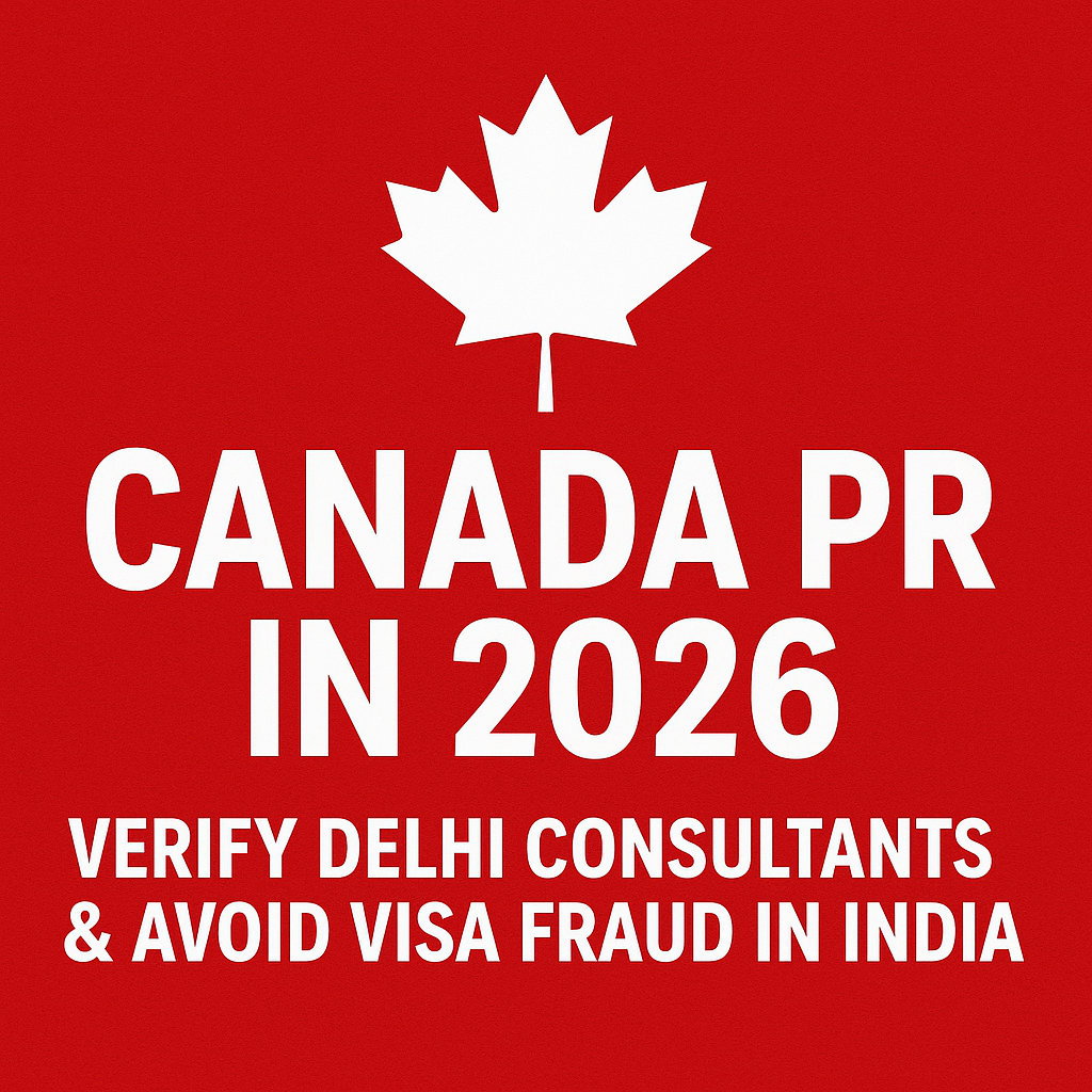 Canada PR in 2026: Verify Delhi Consultants & Avoid Visa Fraud in India