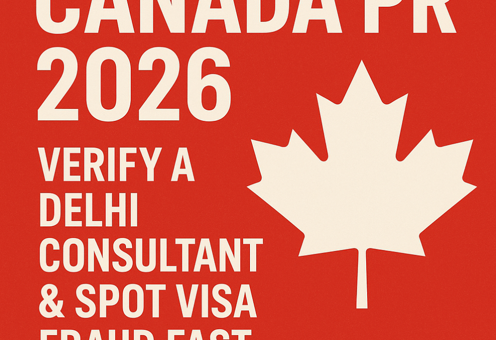 Canada PR 2026: Verify a Delhi Consultant & Spot Visa Fraud Fast