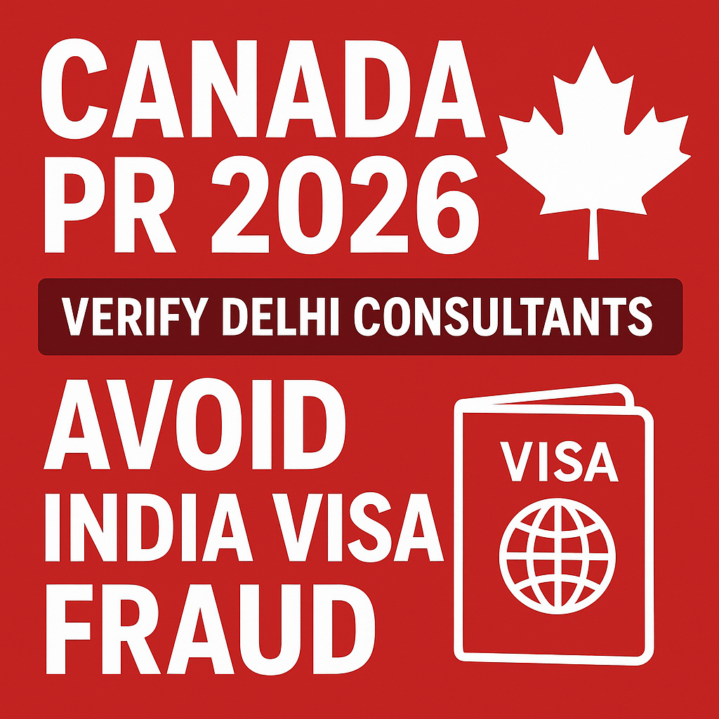 Canada PR 2026: Verify Delhi Consultants & Avoid India Visa Fraud