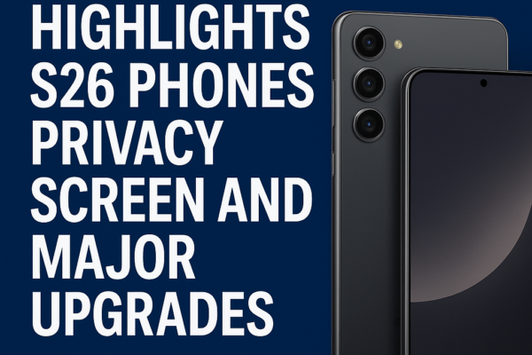 Samsung Galaxy Unpacked Highlights S26 Phones Privacy Screen and Major Upgrades