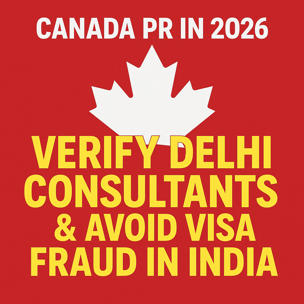 Canada PR in 2026: Verify Delhi Consultants & Avoid Visa Fraud in India