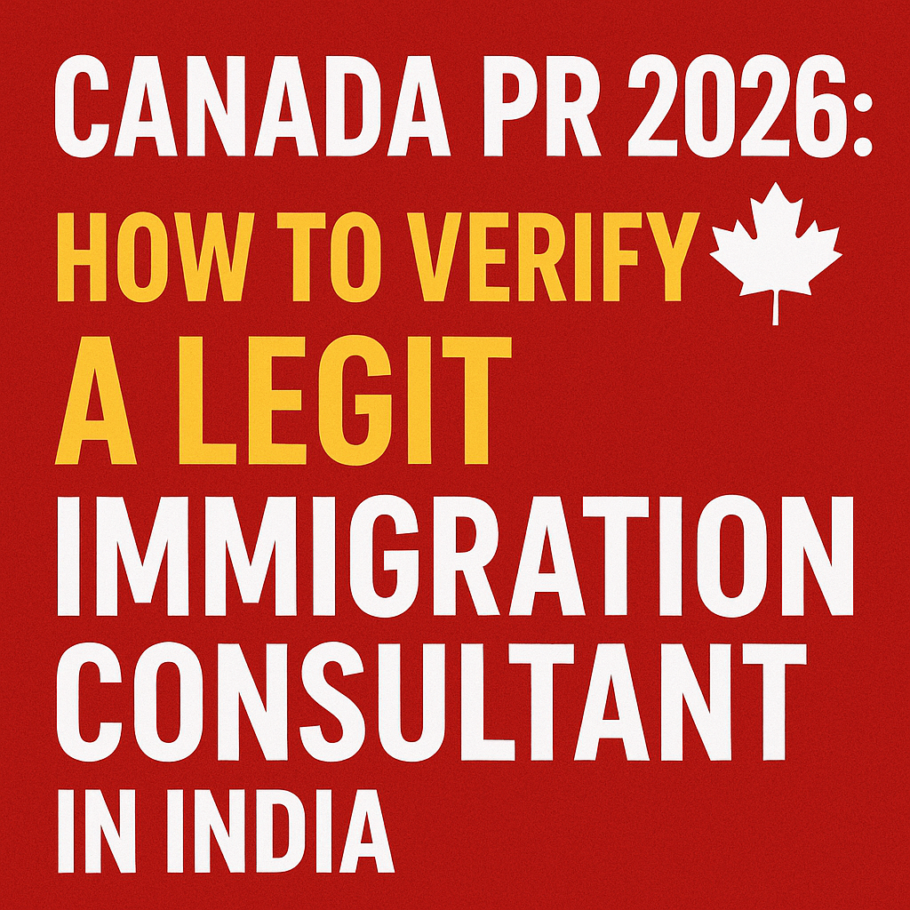 Canada PR 2026: How to Verify a Legit Immigration Consultant in India