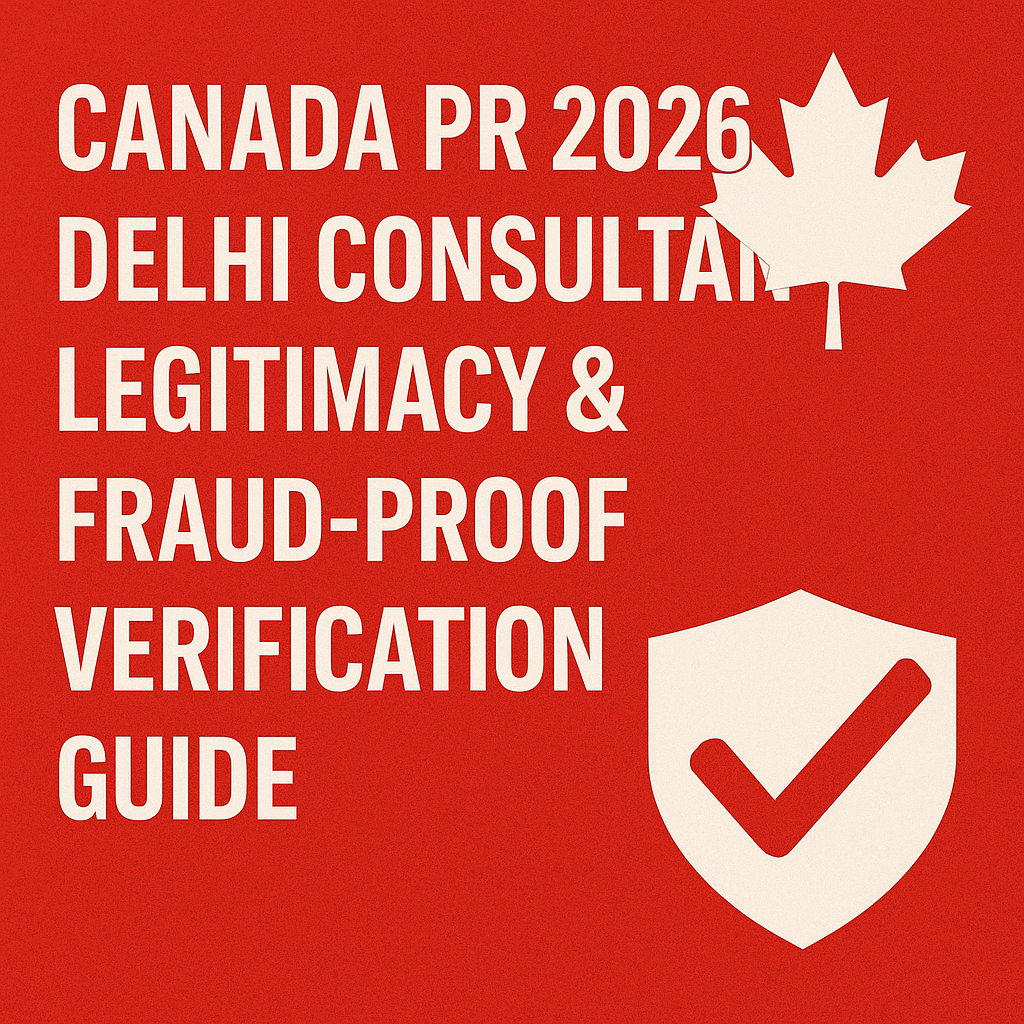 Canada PR 2026: Delhi Consultant Legitimacy & Fraud-Proof Verification Guide