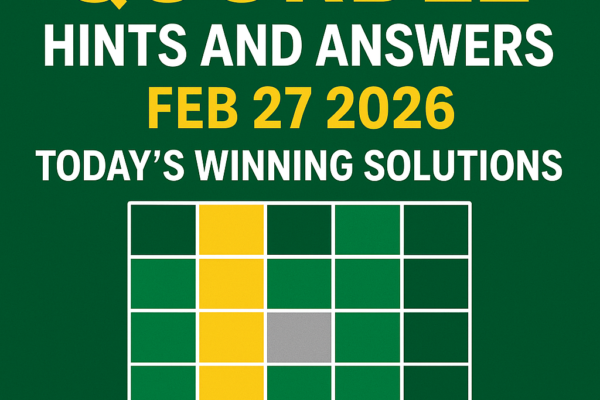 Quordle Hints and Answers for Feb 27 2026 Today’s Winning Solutions