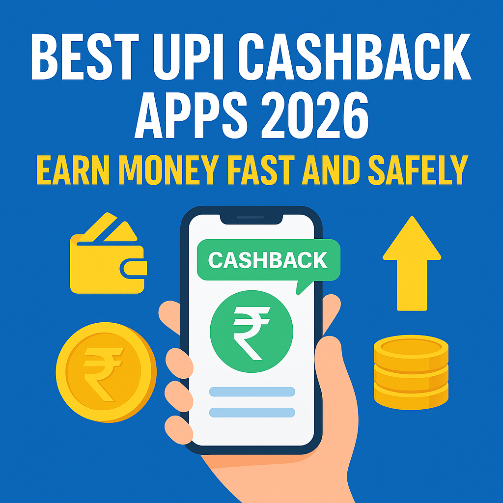 Best UPI Cashback Apps 2026 India Earn Money Fast and Safely