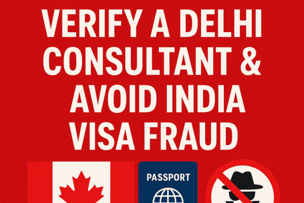 Canada PR 2026: Verify a Delhi Consultant & Avoid India Visa Fraud