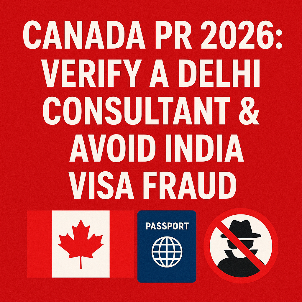 Canada PR 2026: Verify a Delhi Consultant & Avoid India Visa Fraud