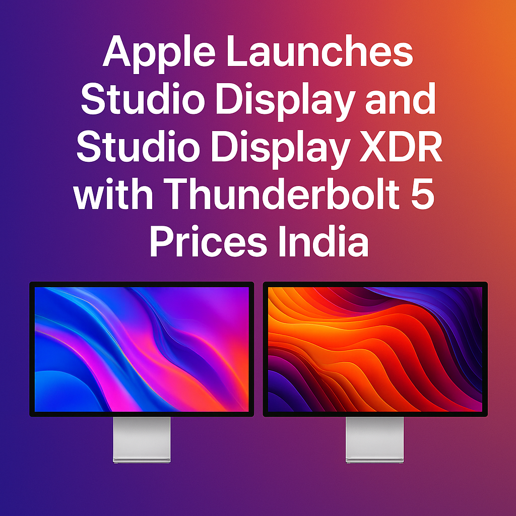Apple Launches Studio Display and Studio Display XDR with Thunderbolt 5 Prices India