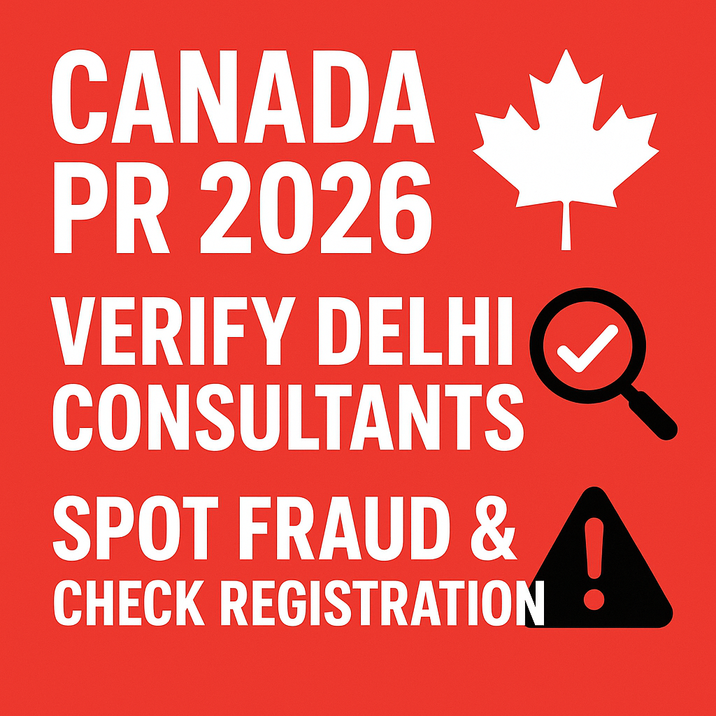 Canada PR 2026: Verify Delhi Consultants, Spot Fraud & Check Registration