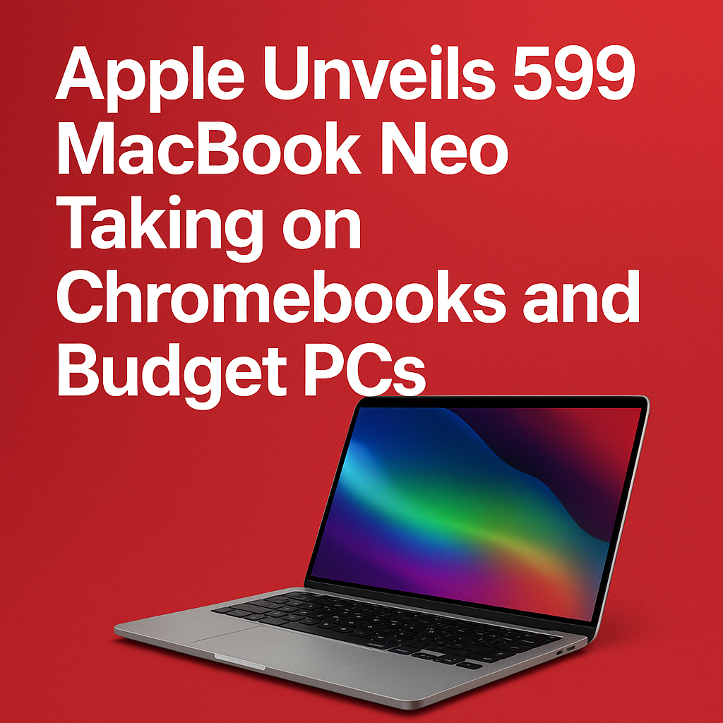 Apple Unveils 599 MacBook Neo Taking on Chromebooks and Budget PCs