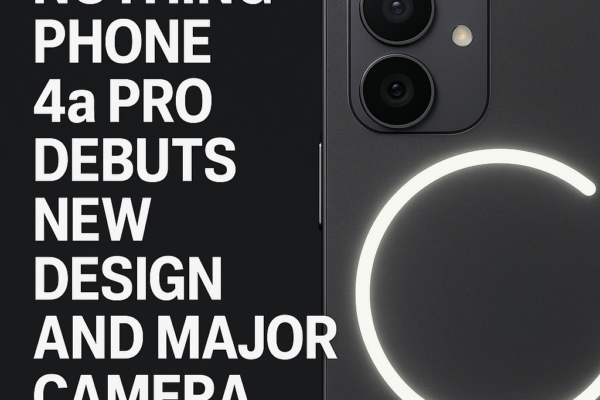 Nothing Phone 4a Pro Debuts New Design and Major Camera Upgrade