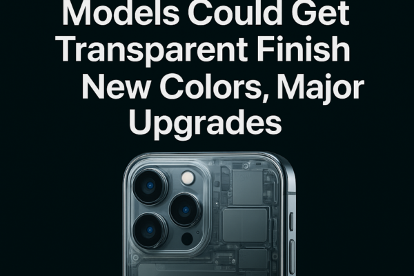 iPhone 18 Pro Models Could Get Transparent Finish New Colors Major Upgrades