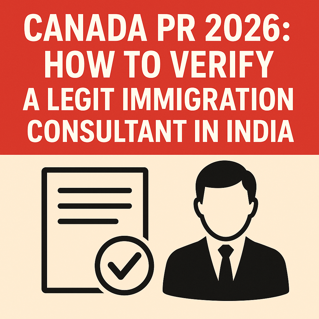 Canada PR 2026: How to Verify a Legit Immigration Consultant in India