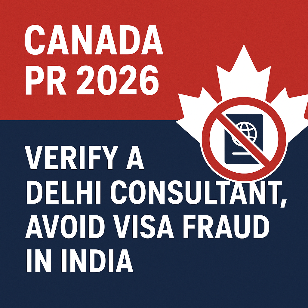 Canada PR 2026: Verify a Delhi Consultant, Avoid Visa Fraud in India