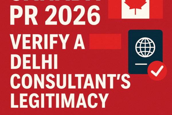 Canada PR 2026: Verify a Delhi Consultant’s Legitimacy & Avoid Visa Fraud