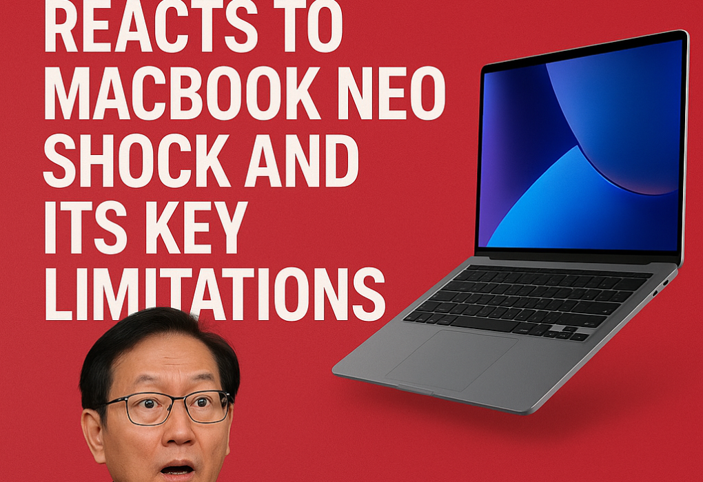 Asus Co-CEO Reacts to MacBook Neo Shock and Its Key Limitations