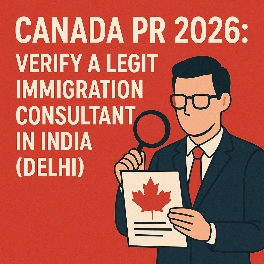 Canada PR 2026: Verify a Legit Immigration Consultant in India (Delhi)