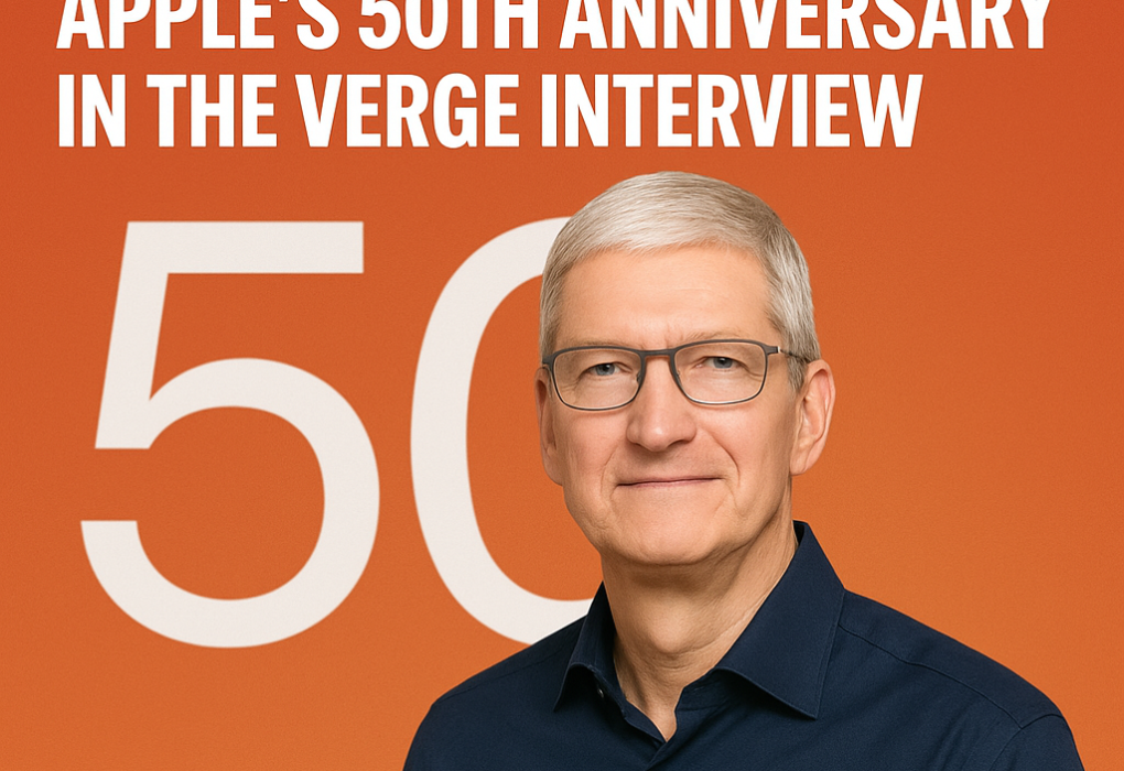 Tim Cook Celebrates Apple’s 50th Anniversary in The Verge Interview