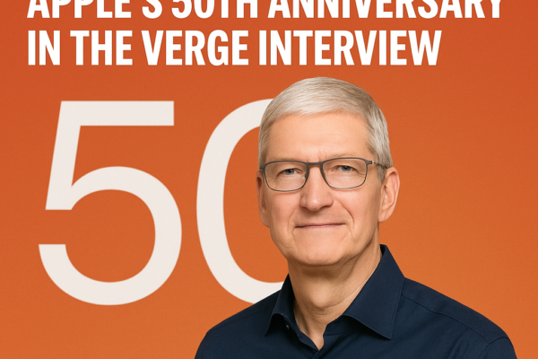 Tim Cook Celebrates Apple’s 50th Anniversary in The Verge Interview