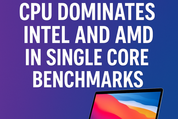 Apple MacBook Neo CPU Dominates Intel and AMD in Single Core Benchmarks