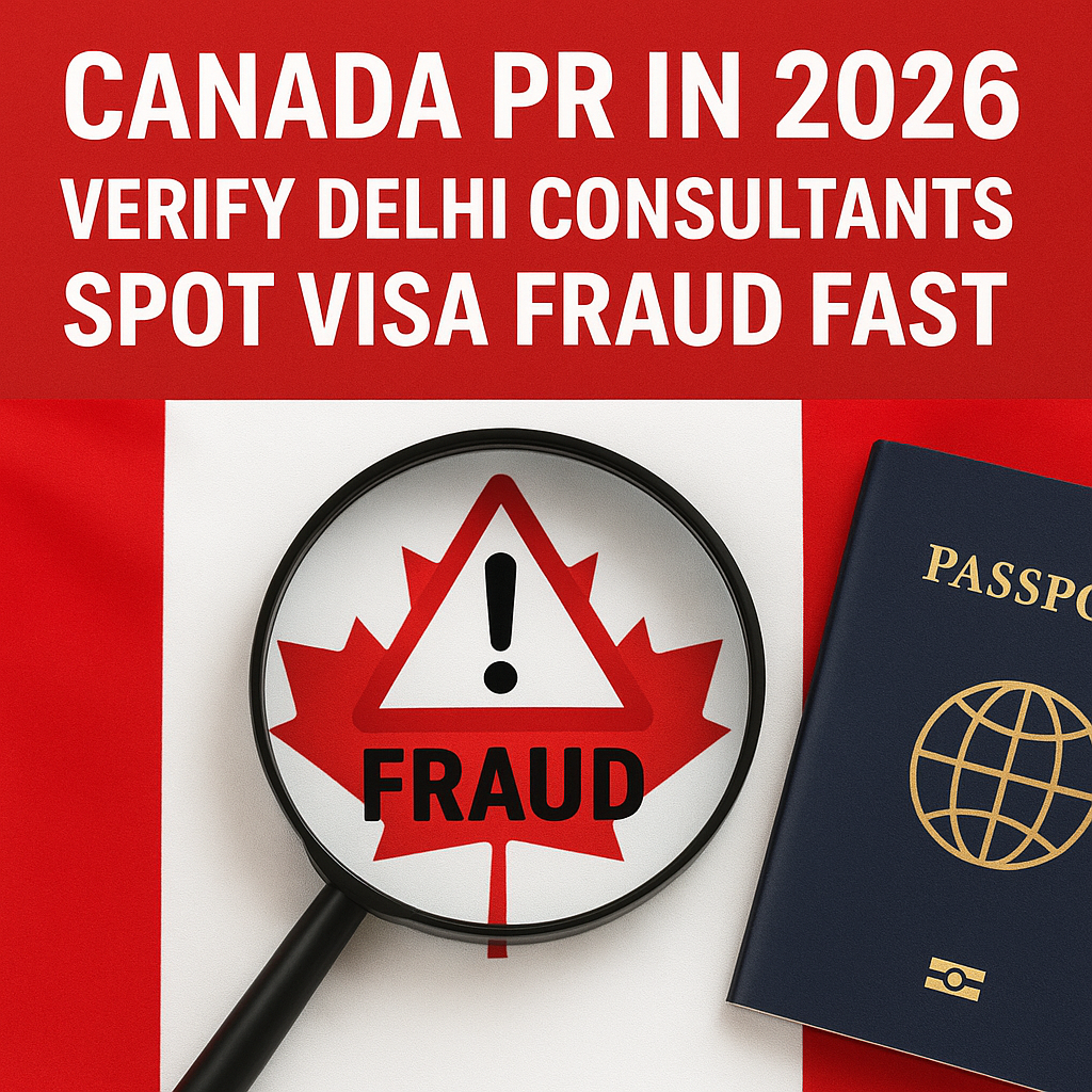Canada PR in 2026: Verify Delhi Consultants, Spot Visa Fraud Fast