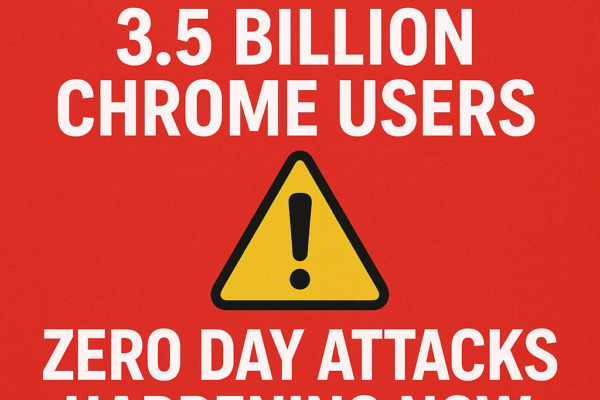 Google Warns 3.5 Billion Chrome Users Zero Day Attacks Happening Now