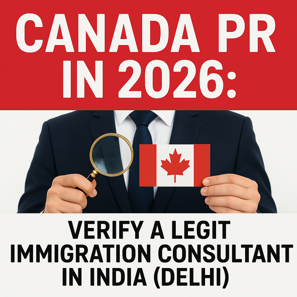 Canada PR in 2026: Verify a Legit Immigration Consultant in India (Delhi)