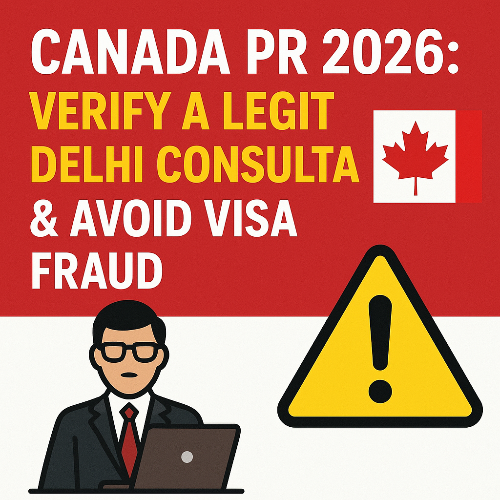 Canada PR 2026: Verify a Legit Delhi Consultant & Avoid Visa Fraud