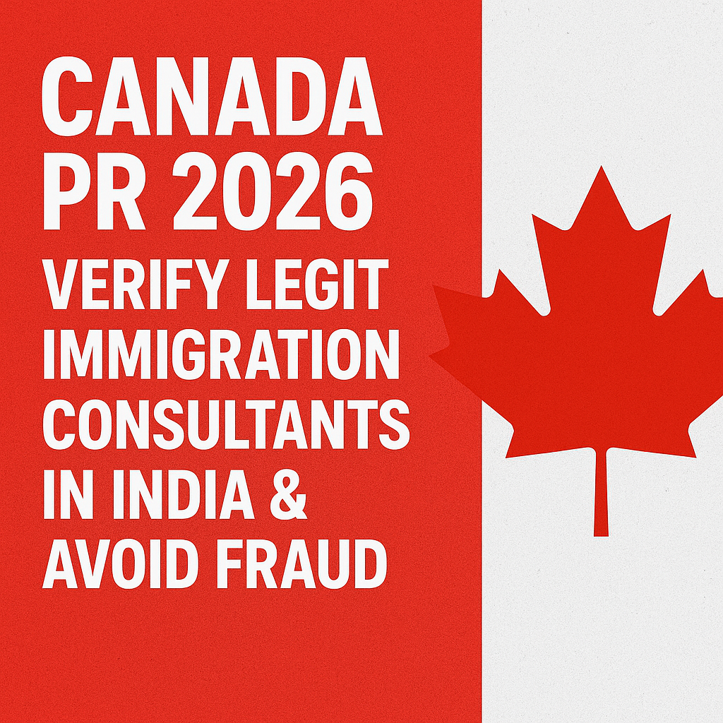 Canada PR 2026: Verify Legit Immigration Consultants in India & Avoid Fraud