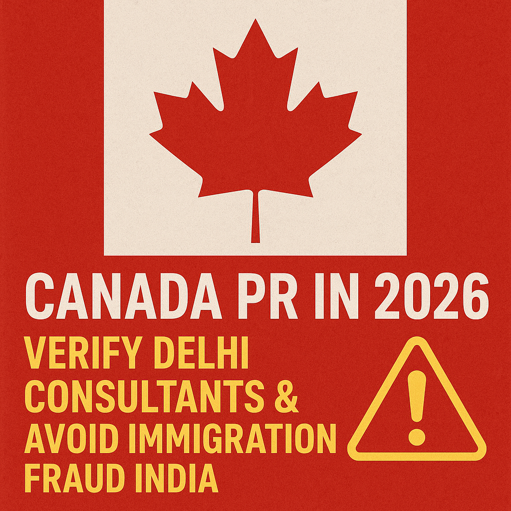 Canada PR in 2026: Verify Delhi Consultants & Avoid Immigration Fraud India
