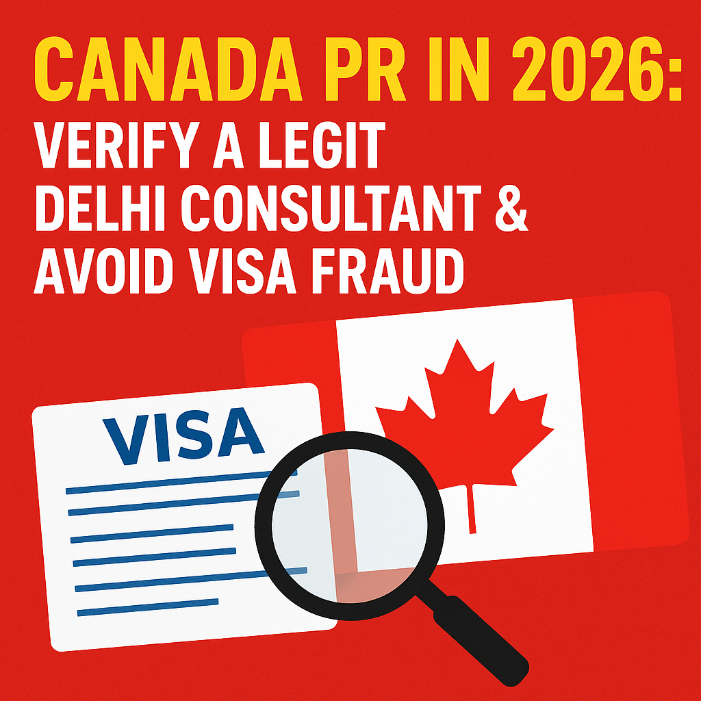 Canada PR in 2026: Verify a Legit Delhi Consultant & Avoid Visa Fraud