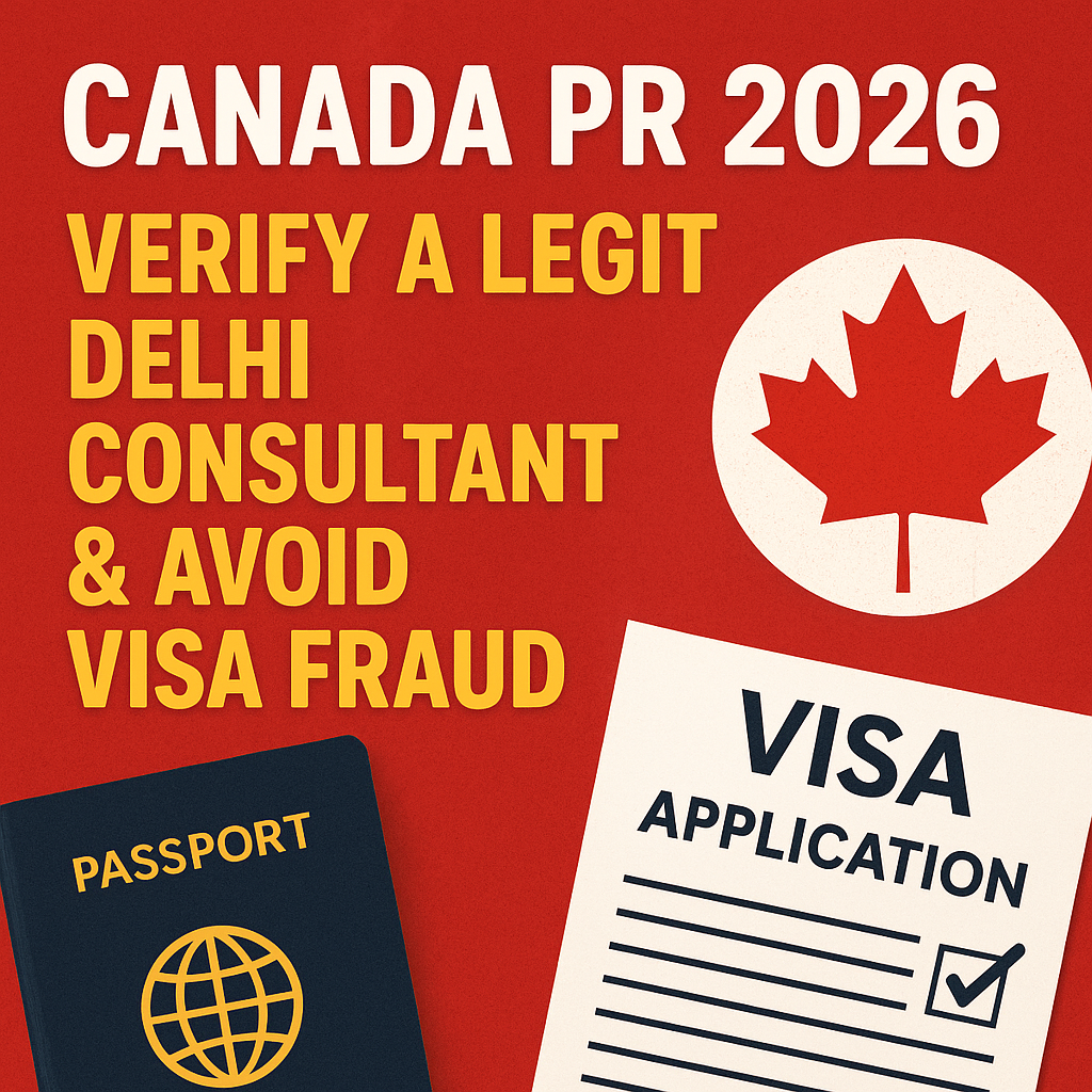 Canada PR 2026: Verify a Legit Delhi Consultant & Avoid Visa Fraud
