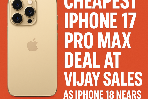 Cheapest iPhone 17 Pro Max Deal at Vijay Sales as iPhone 18 Nears