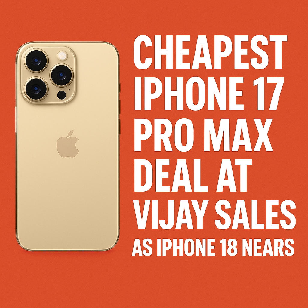 Cheapest iPhone 17 Pro Max Deal at Vijay Sales as iPhone 18 Nears
