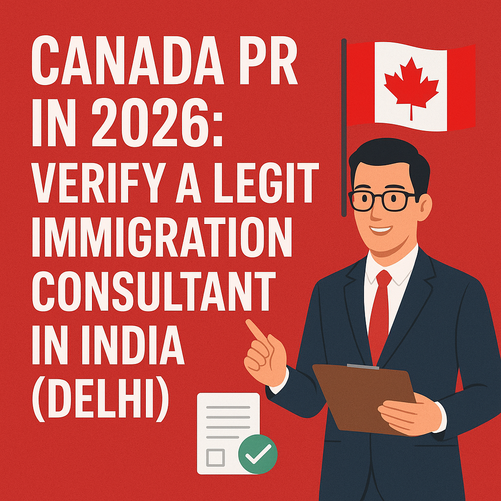 Canada PR in 2026: Verify a Legit Immigration Consultant in India (Delhi)