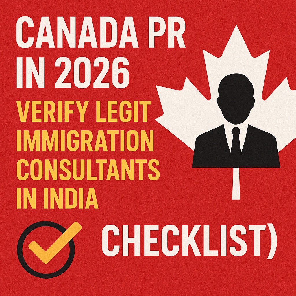 Canada PR in 2026: Verify Legit Immigration Consultants in India (Checklist)