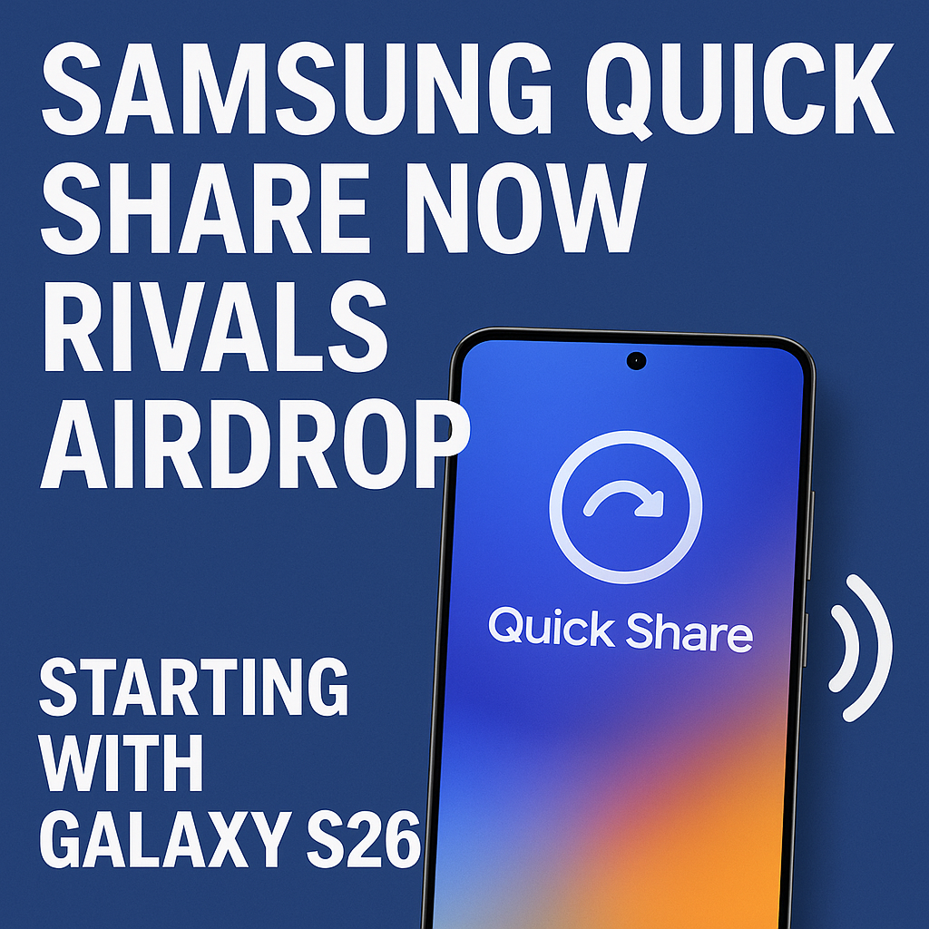 Samsung Quick Share Now Rivals AirDrop Starting with Galaxy S26