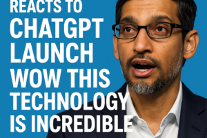 Sundar Pichai Reacts to ChatGPT Launch Wow This Technology Is Incredible