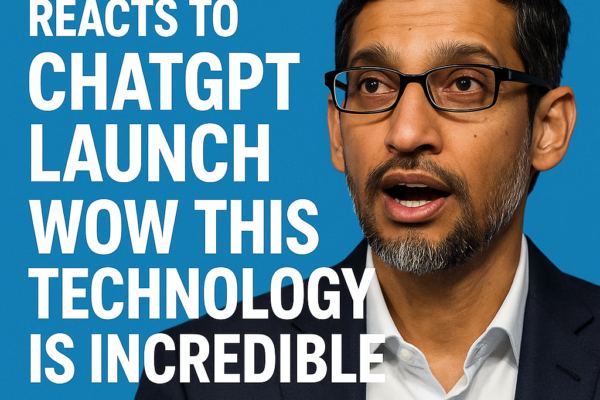 Sundar Pichai Reacts to ChatGPT Launch Wow This Technology Is Incredible