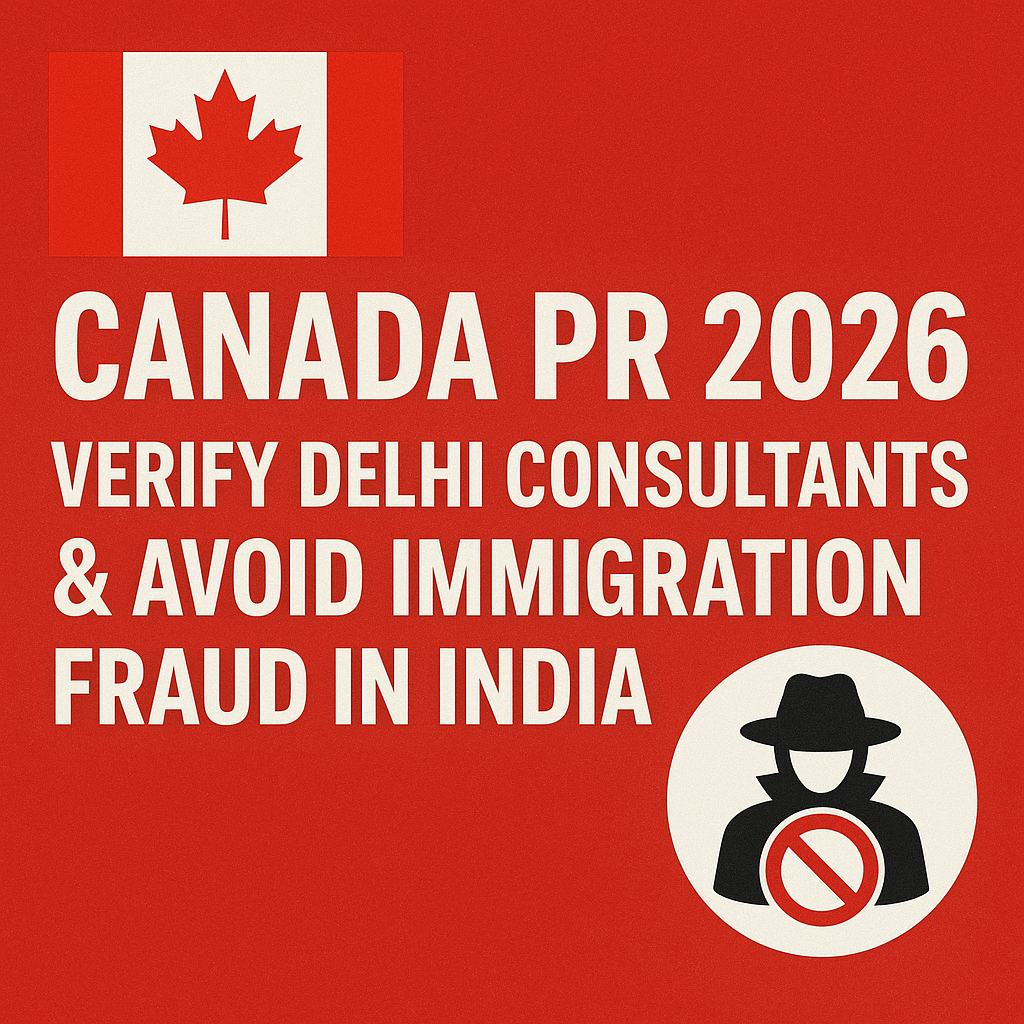 Canada PR 2026: Verify Delhi Consultants & Avoid Immigration Fraud in India