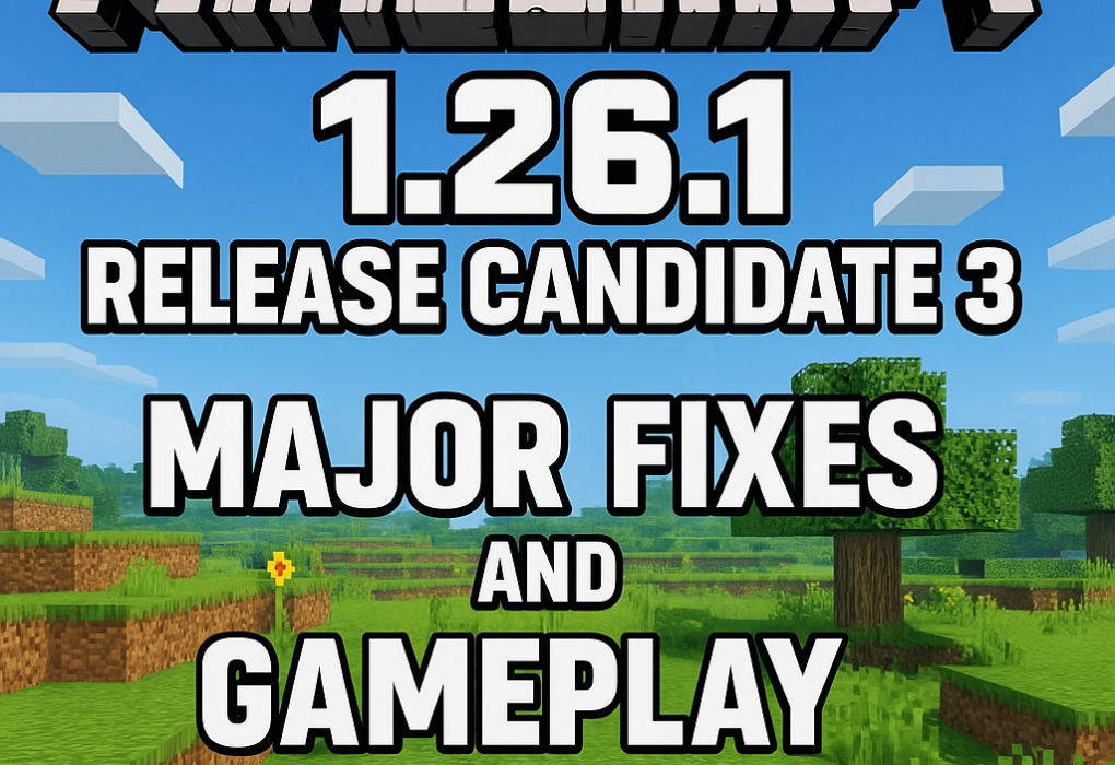 Minecraft 1.26.1 Release Candidate 3 Major Fixes and Gameplay Updates